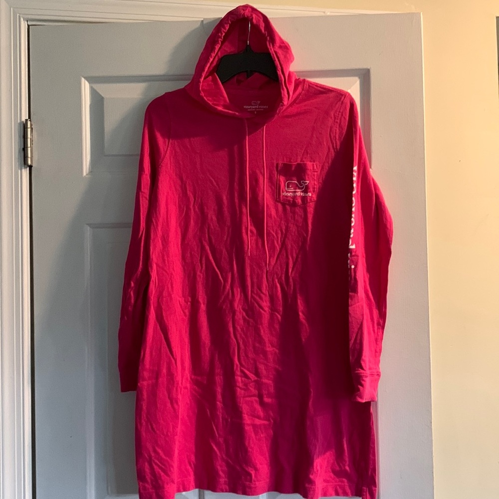 Vineyard Vines pink, swim suit / pool cover up, size small, hoodie, long sleeve